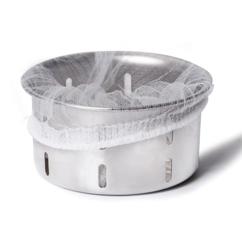 Setaria Viridis Disposable Mesh Sink Strainer Bags - 100 Pcs High Elasticity Sink Strainer Filter Mesh Bags for Collecting Kitchen Food Waste - Image 1